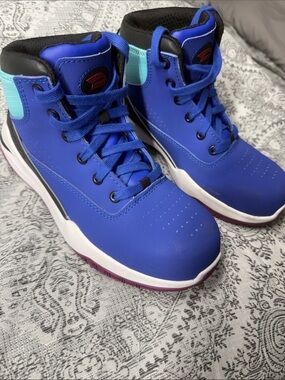 Women’s Avenger High-Top Steel-Toe Work Boots Athletic in Bright Blue - 8.5